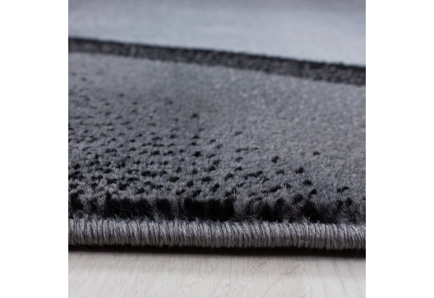 Carpettex Designteppich Ombre Design, Läufer, Höhe: 6 mm, Modern Kurzflor Teppich Wohnzimmer Abstrakt Wellen Design Pflegeleicht – Bild 3 von 5