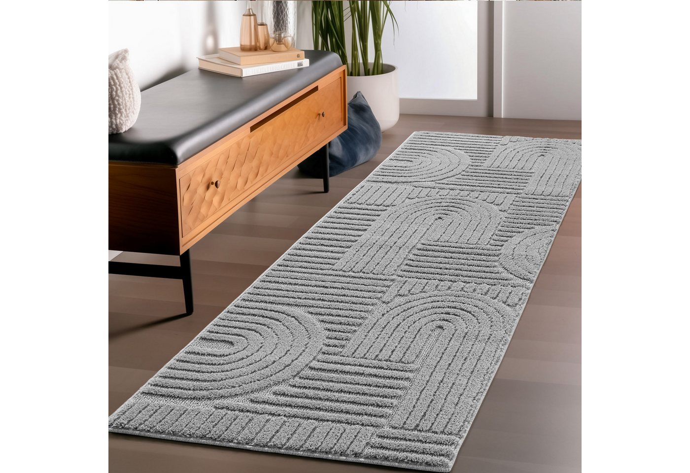 Carpettex Designteppich Skandinavischer Boho, Rund, Höhe: 8 mm, Teppich Wohnzimmer, Schlafzimmer, Gästezimmer – Bild 2 von 5