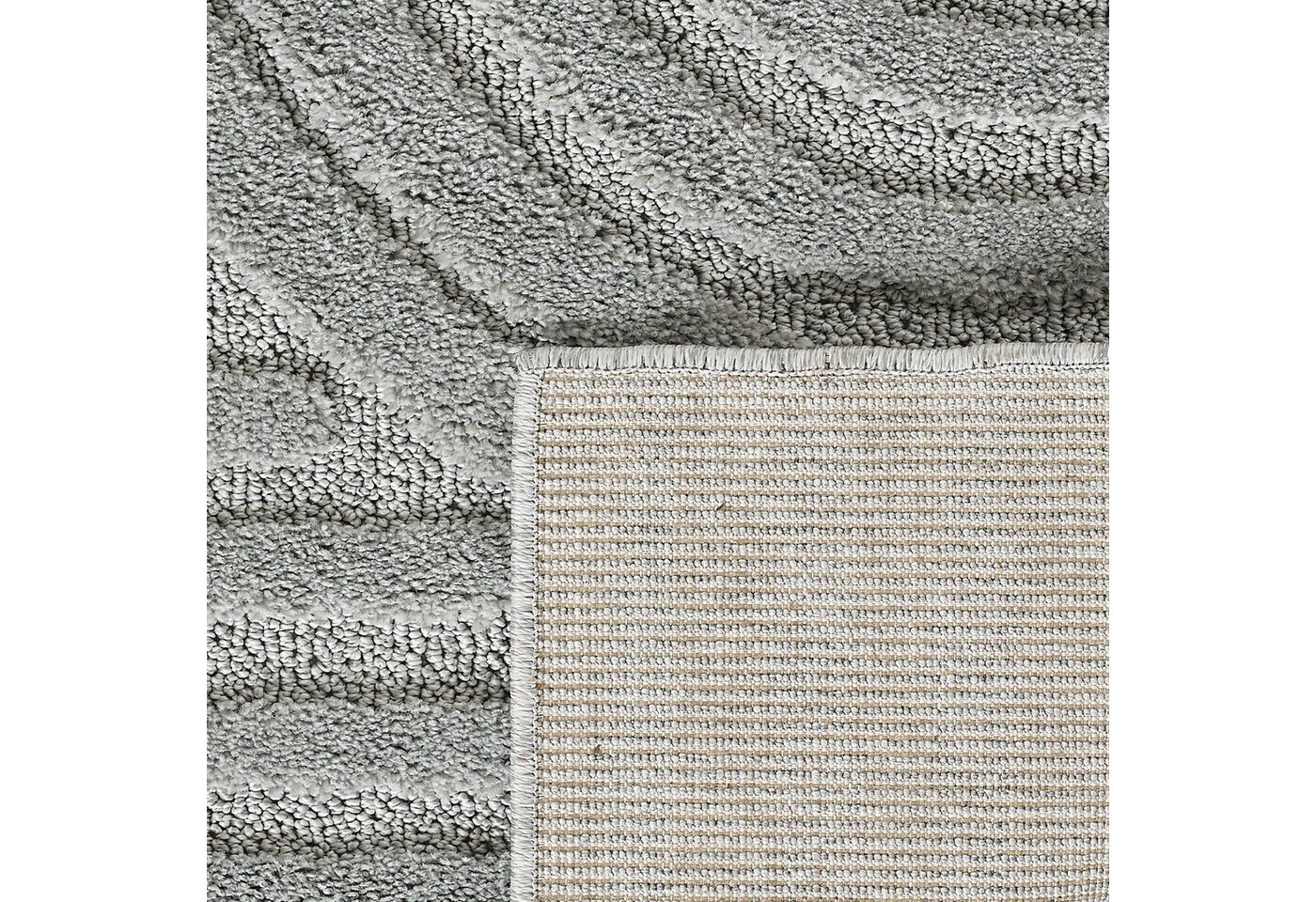 Carpettex Designteppich Skandinavischer Boho, Rund, Höhe: 8 mm, Teppich Wohnzimmer, Schlafzimmer, Gästezimmer – Bild 5 von 5