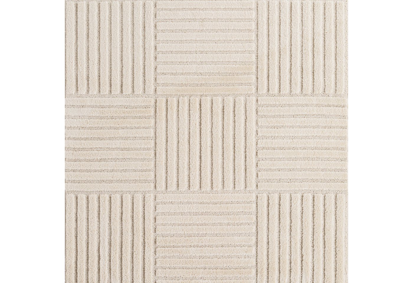 Carpettex Designteppich Skandinavischer Boho, Rund, Höhe: 8 mm, Teppich Wohnzimmer, Schlafzimmer, Gästezimmer – Bild 5 von 5