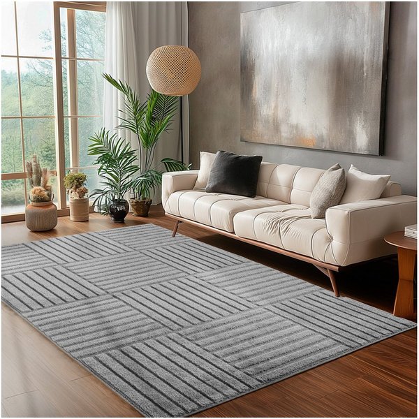 Carpettex Designteppich Skandinavischer Boho, Rund, Höhe: 8 mm, Teppich Wohnzimmer, Schlafzimmer, Gästezimmer