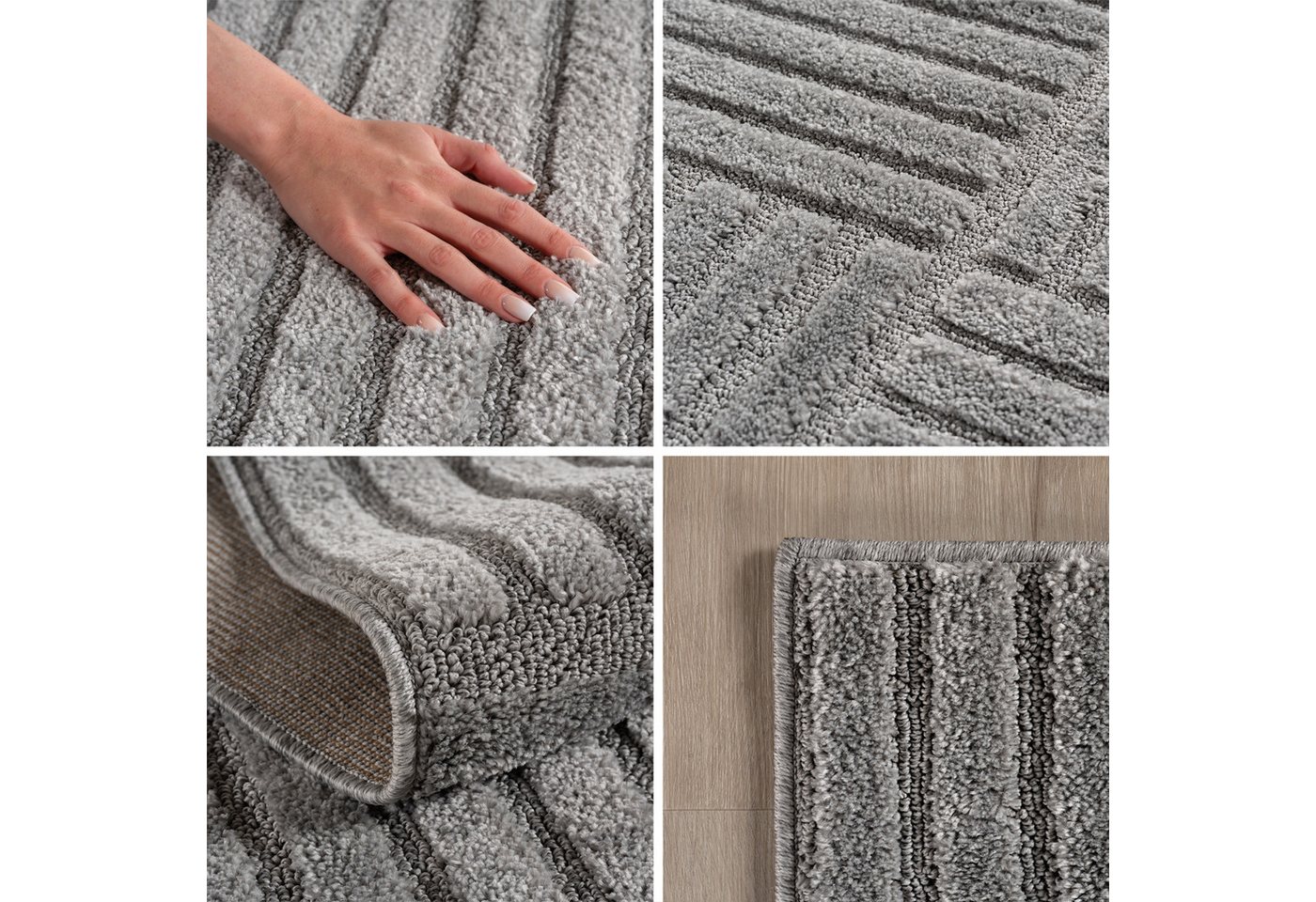 Carpettex Designteppich Skandinavischer Boho, Rund, Höhe: 8 mm, Teppich Wohnzimmer, Schlafzimmer, Gästezimmer – Bild 2 von 5
