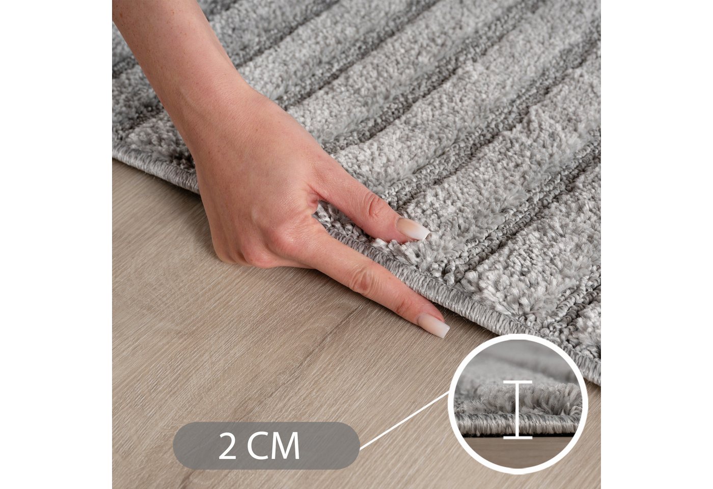 Carpettex Designteppich Skandinavischer Boho, Rund, Höhe: 8 mm, Teppich Wohnzimmer, Schlafzimmer, Gästezimmer – Bild 3 von 5