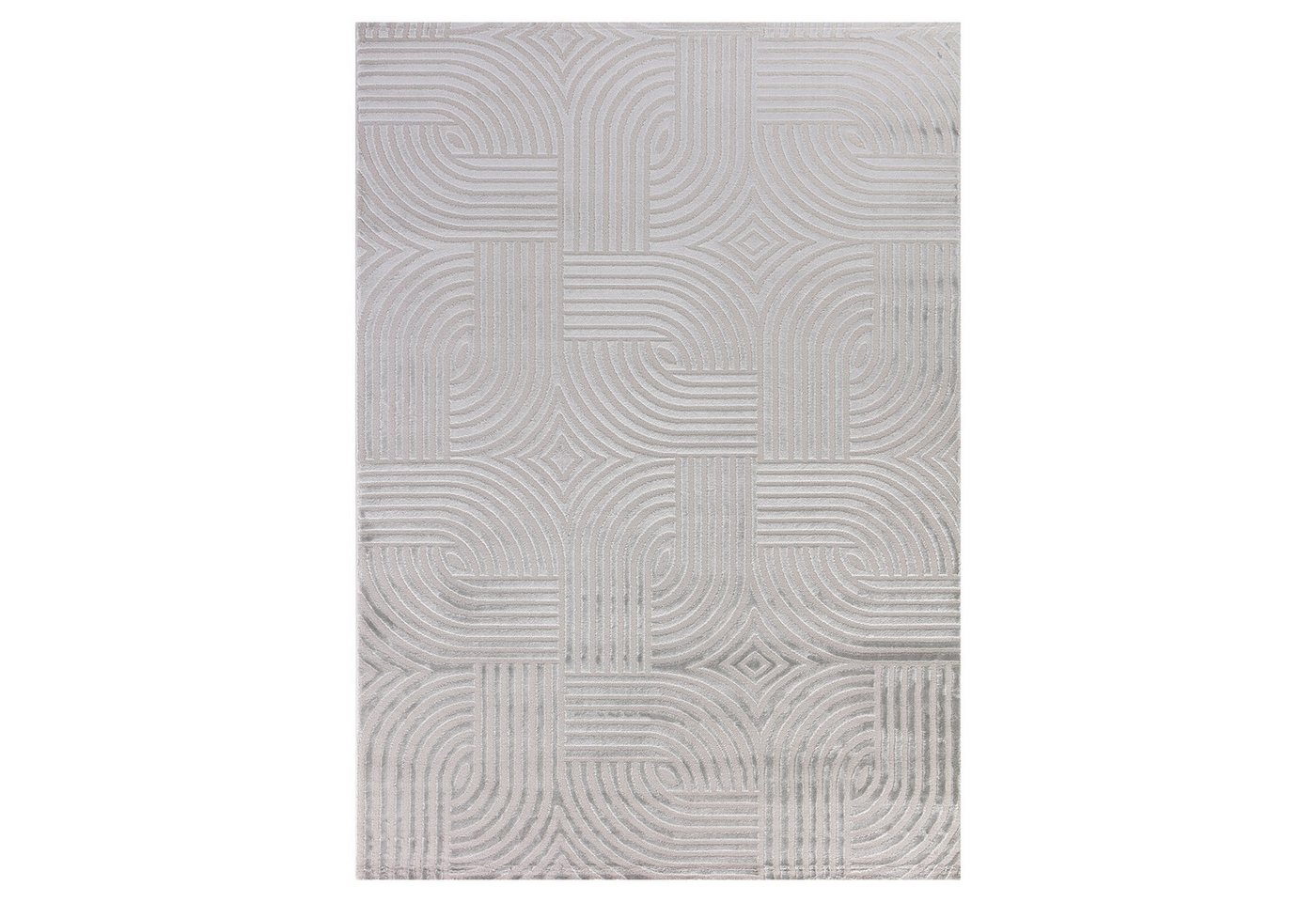 Carpettex Designteppich Skandinavisches Boho Muster, Rechteckig, Höhe: 12 mm, Teppich Wohnzimmer Boho Design Skandinavische Stil Natur Optik – Bild 2 von 5