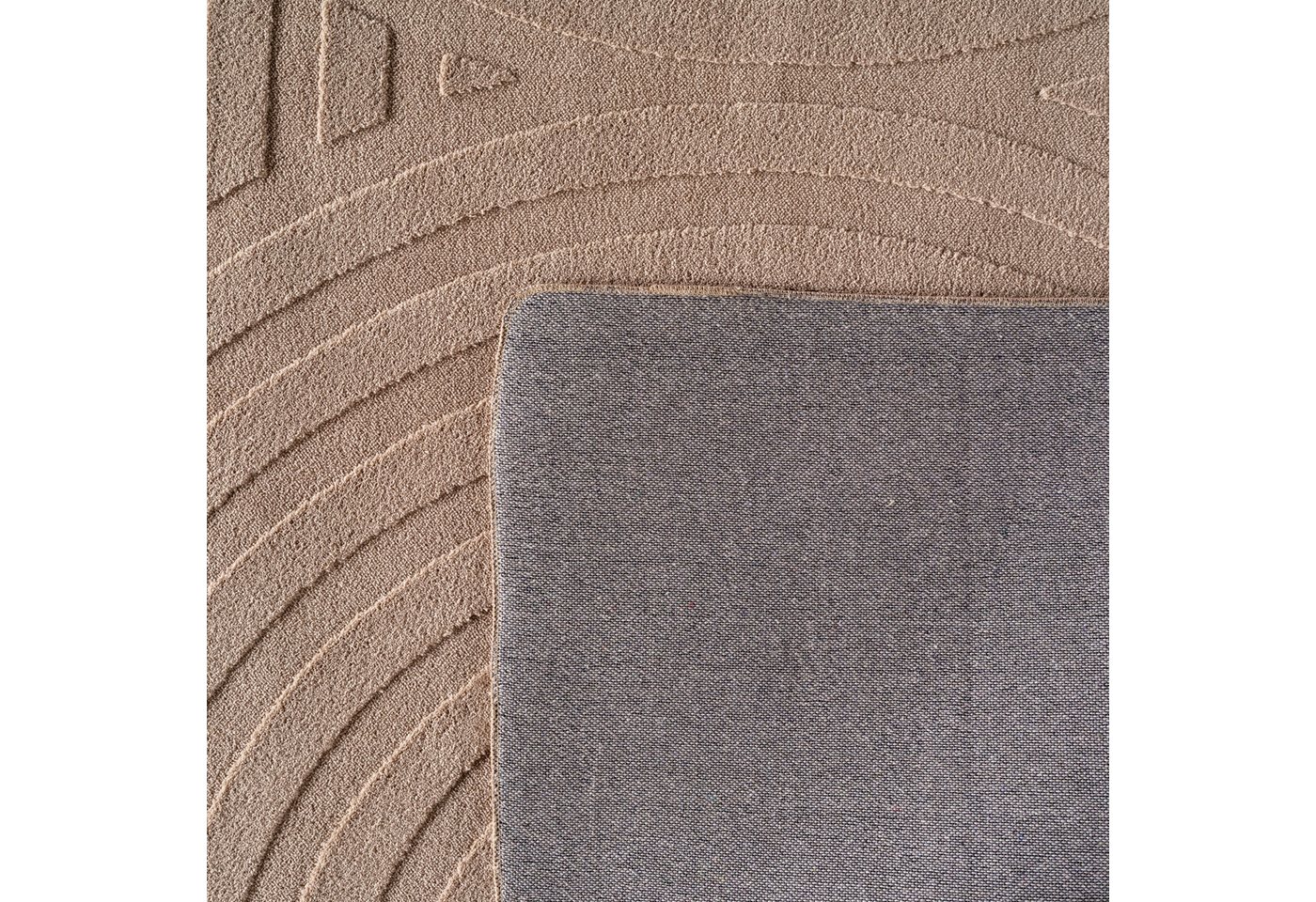 Carpettex Designteppich Unicolor - Einfarbig, Rechteckig, Höhe: 12 mm, Kurzflorteppich Skandinavische Design Anti-Rutsch Rückseite Waschbar – Bild 5 von 5