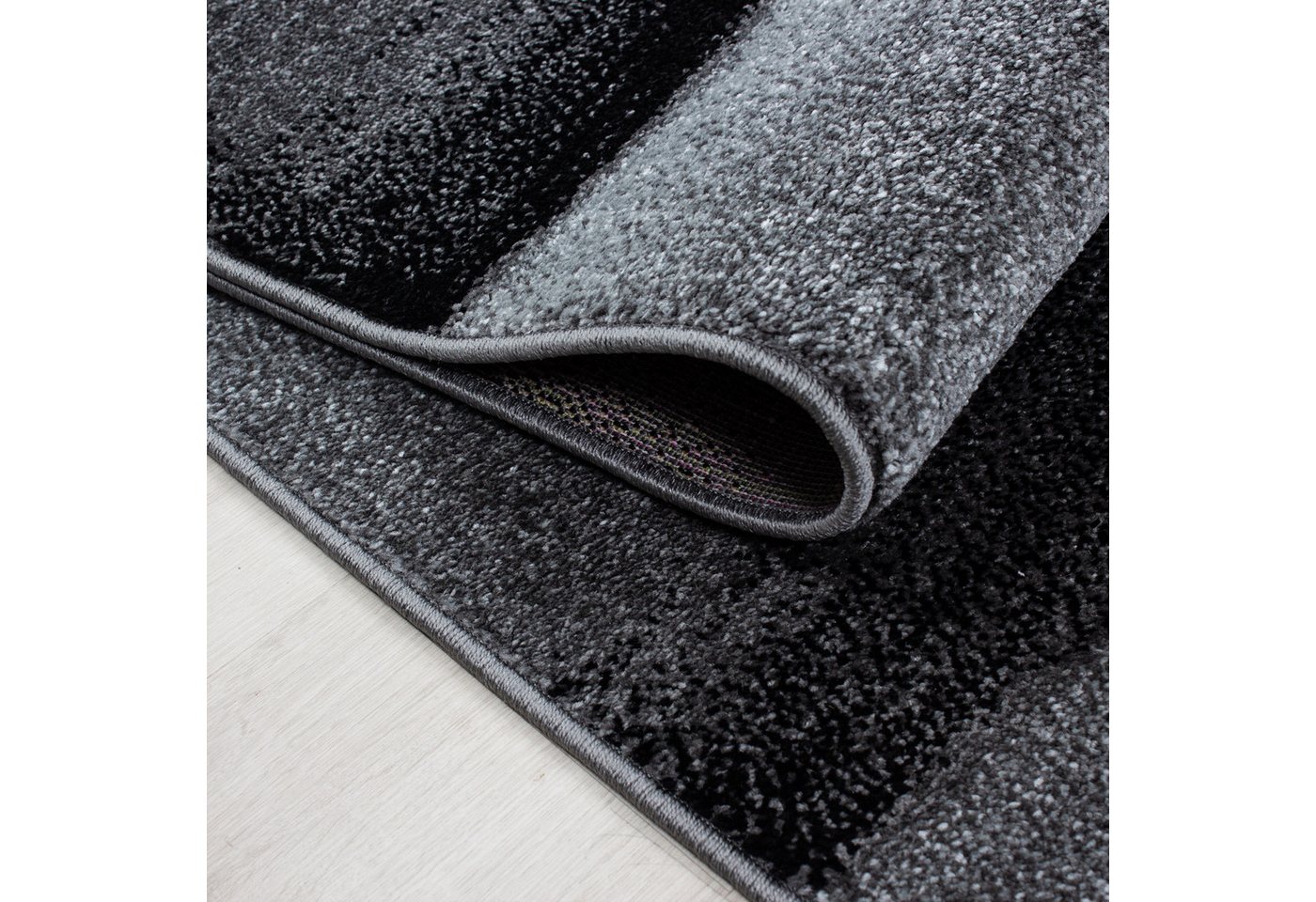 Carpettex Frisé-Teppich Ombre Design, Läufer, Höhe: 11 mm, Kurzflor Teppich Wohnzimmer Ombre Design Teppich im modern Stil – Bild 4 von 5