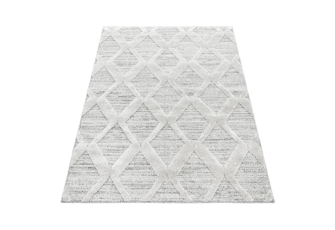 Carpettex Hochflor-Teppich Boho-Design, Läufer, Höhe: 20 mm, Teppich Wohnzimmer Boho Design weich 3D Optik Skandinavische Stil – Bild 2 von 5