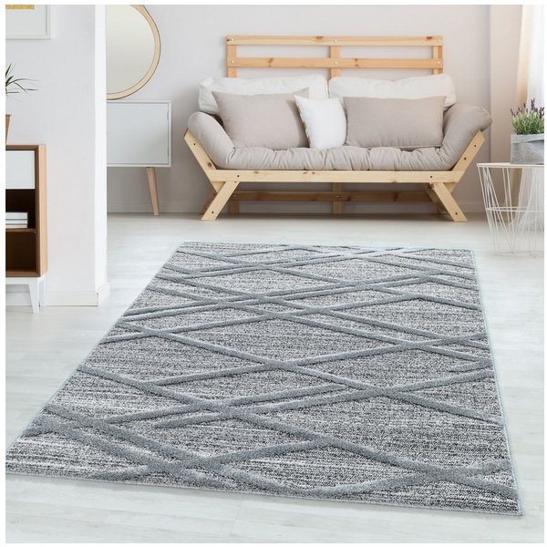 Carpettex Hochflor-Teppich Boho-Design, Läufer, Höhe: 20 mm, Teppich Wohnzimmer Boho Design weich 3D Optik Skandinavische Stil