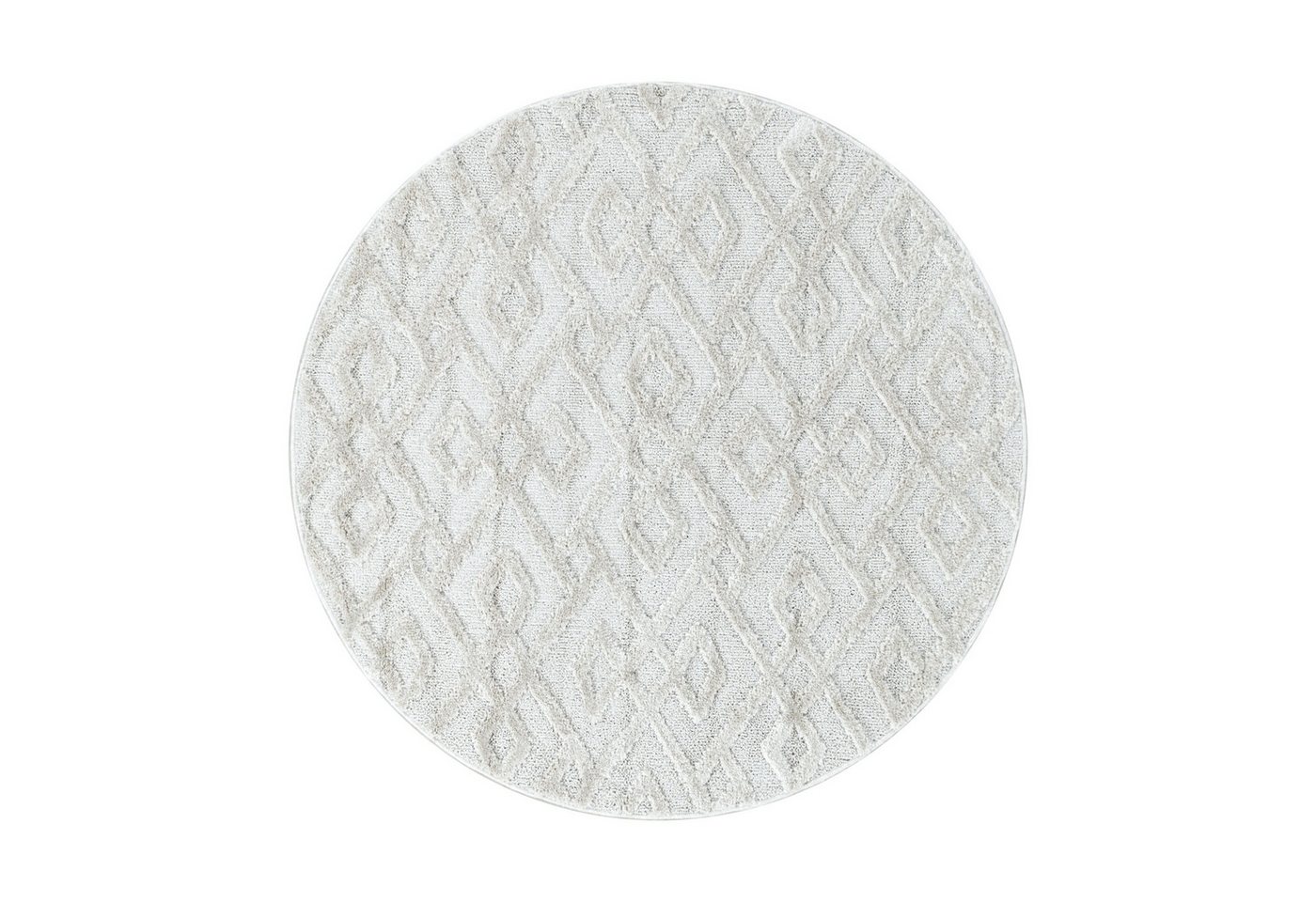 Carpettex Hochflor-Teppich Geometrisch Design, Läufer, Höhe: 20 mm, Teppich Wohnzimmer Boho Design 3D Optik Skandinavische Stil – Bild 3 von 5