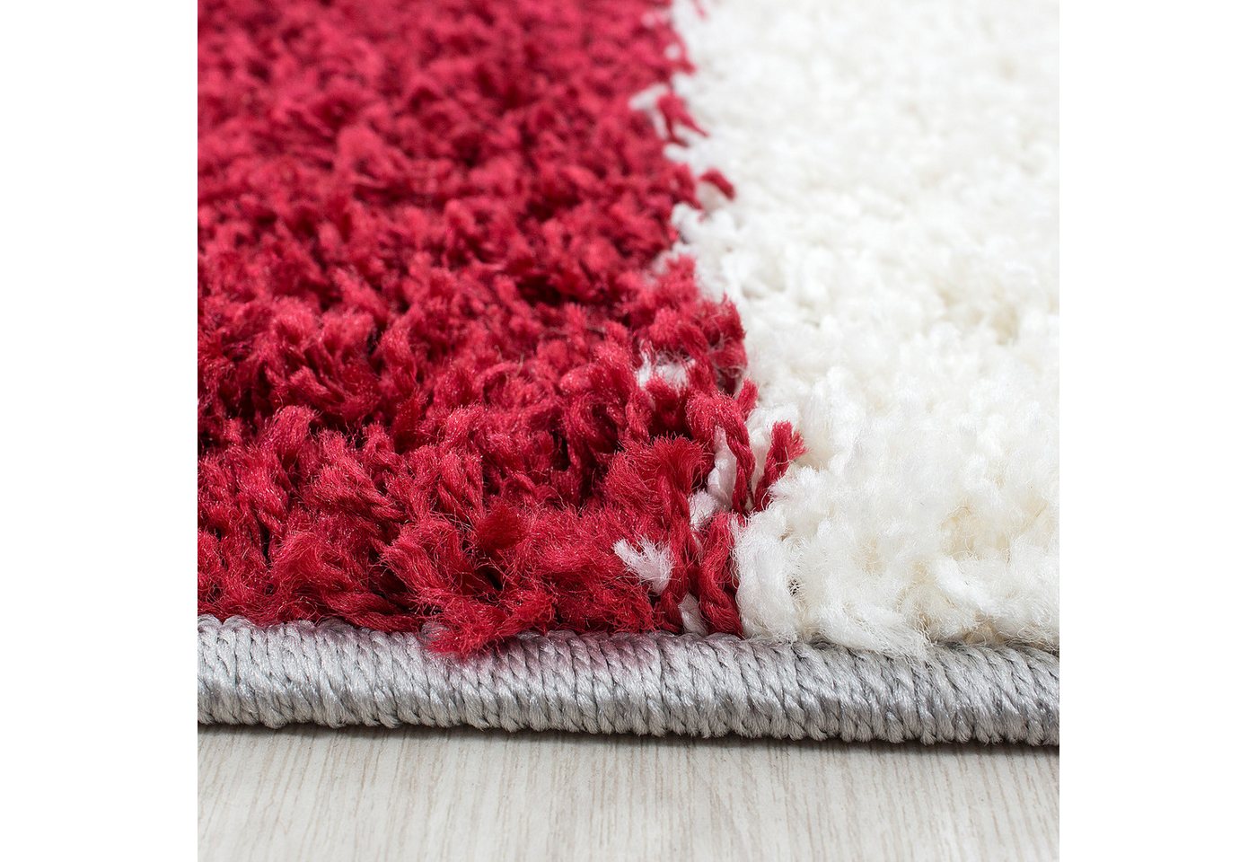 Carpettex Hochflor-Teppich Kariert Design, Läufer, Höhe: 30 mm, Teppich Wohnzimmer Kariert Design Modern verschidene farben und größen – Bild 3 von 4
