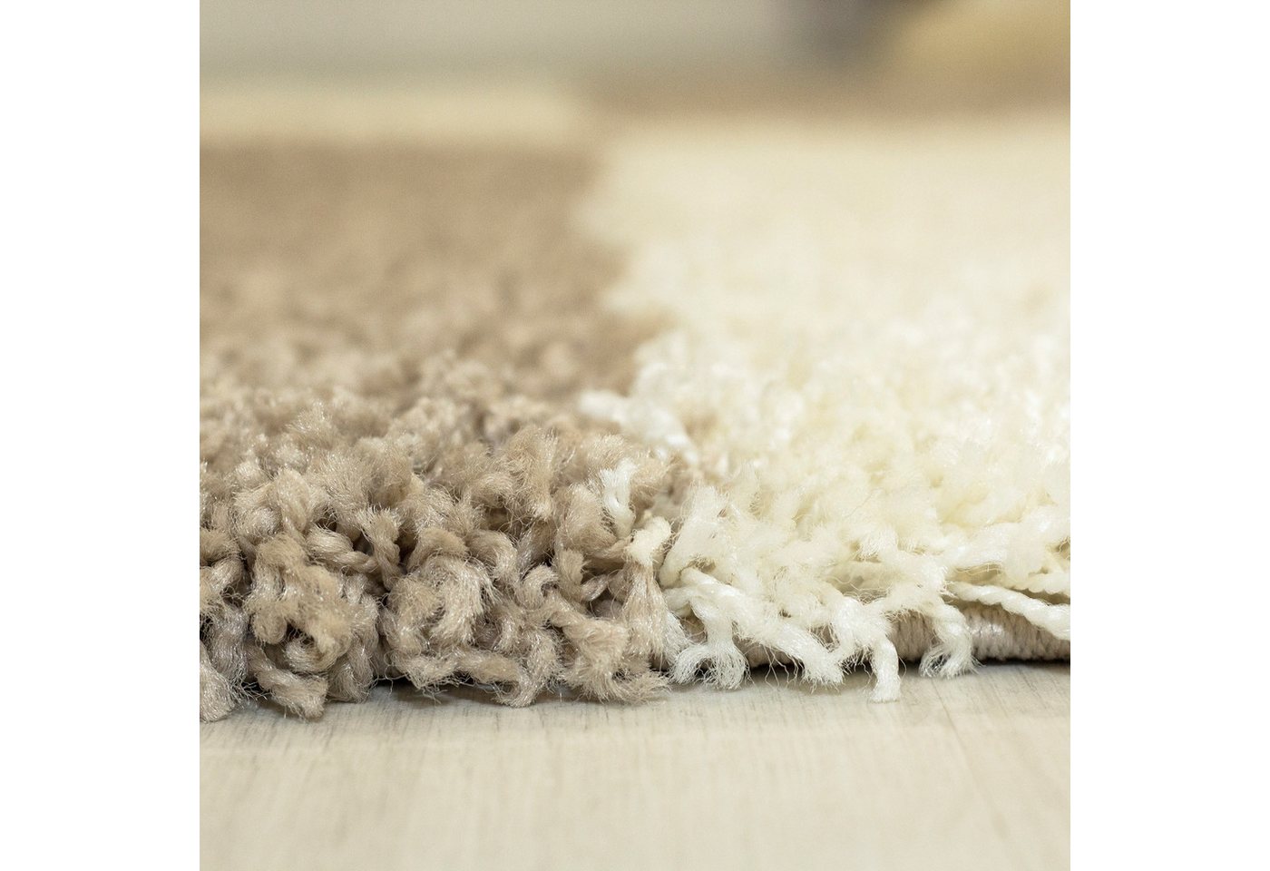 Carpettex Hochflor-Teppich Kariert Design, Rund, Höhe: 30 mm, Teppich Kariert Design Teppich im modern Stil Teppich Wohnzimmer – Bild 2 von 4