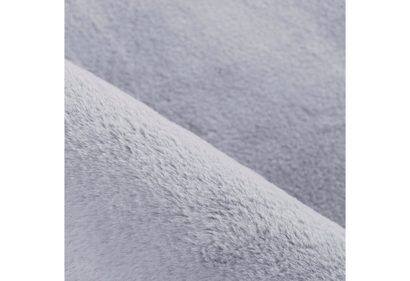 Carpettex Hochflor-Teppich Unicolor - Einfarbig, Läufer, Höhe: 20 mm, Teppich Wohnzimmer Einfarbig Shaggy Modern Flauschiger Felloptik Weich – Bild 4 von 5