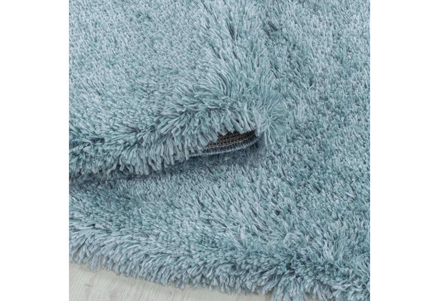 Carpettex Hochflor-Teppich Unicolor - Einfarbig, Rund, Höhe: 30 mm, Teppich Wohnzimmer Einfarbig Shaggy verschidene farben und größen – Bild 3 von 4