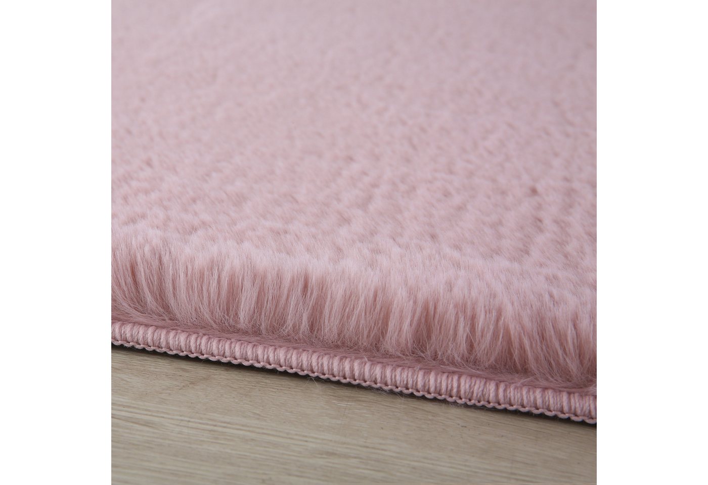 Carpettex Hochflor-Teppich Unicolor - Einfarbig, Läufer, Höhe: 20 mm, Teppich Wohnzimmer Einfarbig Shaggy Modern Flauschiger Felloptik Weich – Bild 3 von 5