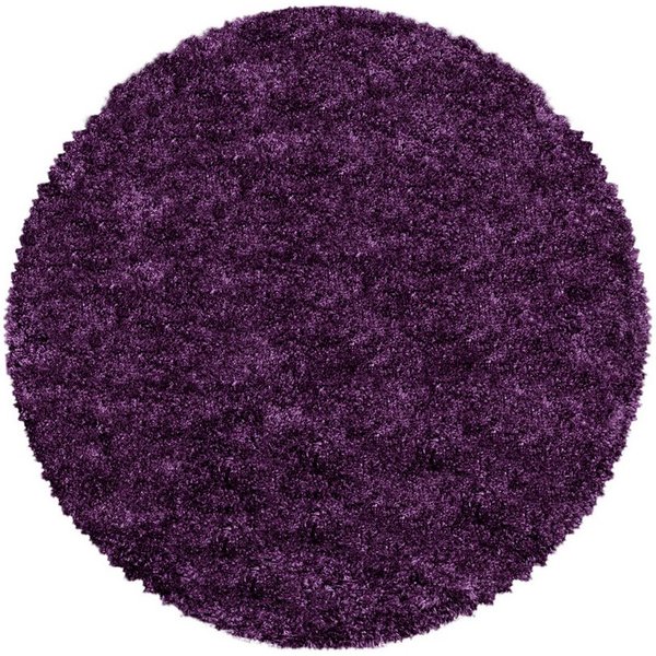 Carpettex Hochflor-Teppich Unicolor - Einfarbig, Rund, Höhe: 30 mm, Teppich Wohnzimmer Einfarbig Shaggy verschidene farben und größen