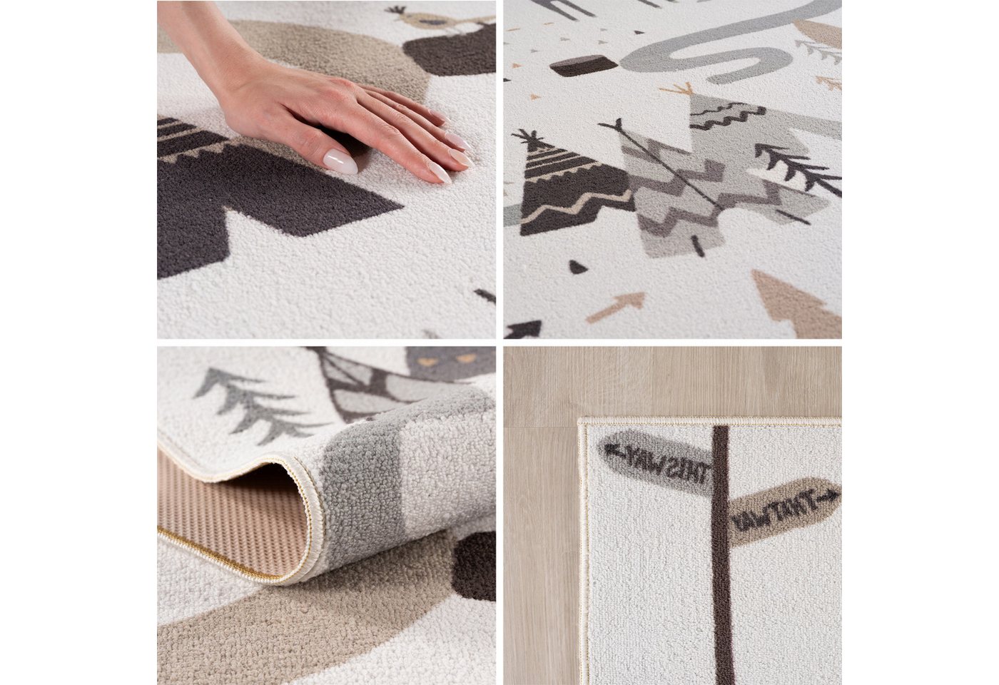 Carpettex Kinderteppich Boho Little Adventure, Rechteckig, Höhe: 8 mm – Bild 2 von 5