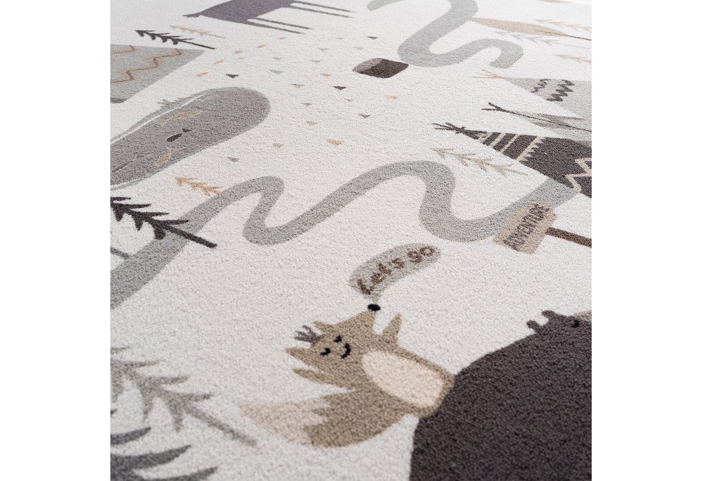 Carpettex Kinderteppich Boho Little Adventure, Rechteckig, Höhe: 8 mm – Bild 5 von 5