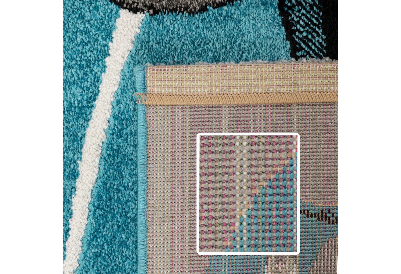 Carpettex Kinderteppich Rennwagen, Läufer, Höhe: 11 mm, Kinderteppich Rennwagen Teppich Baby Teppich Kinderzimmer Pflegeleicht – Bild 5 von 5