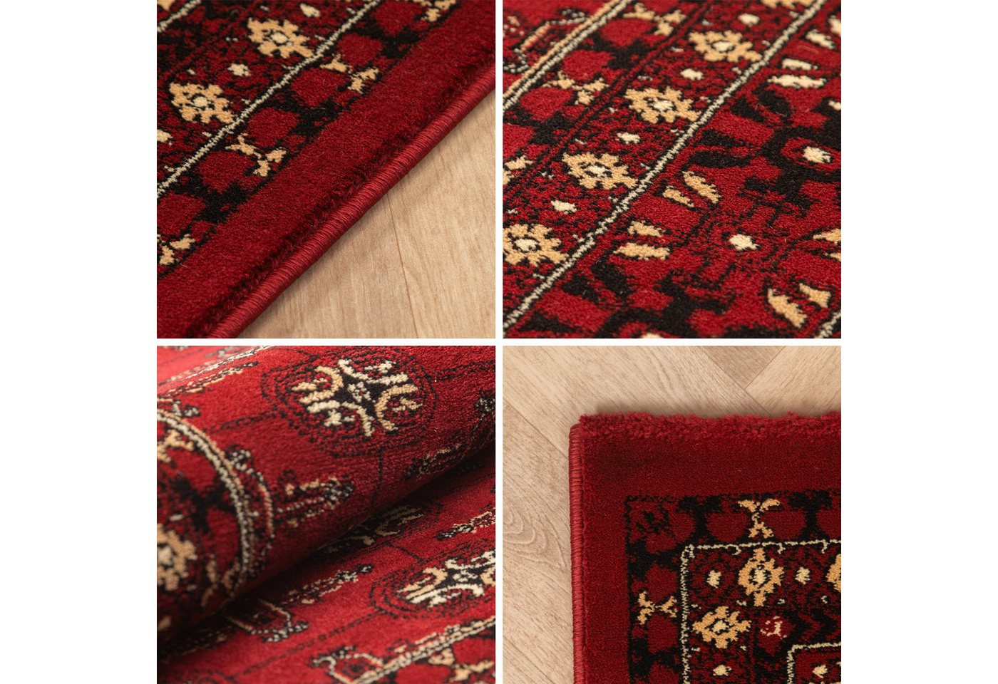 Carpettex Orientteppich Orientalisch Design, Läufer, Höhe: 12 mm, Orinet Teppich Webteppich orientalischen Mustern Teppich Wohnzimmer – Bild 4 von 5