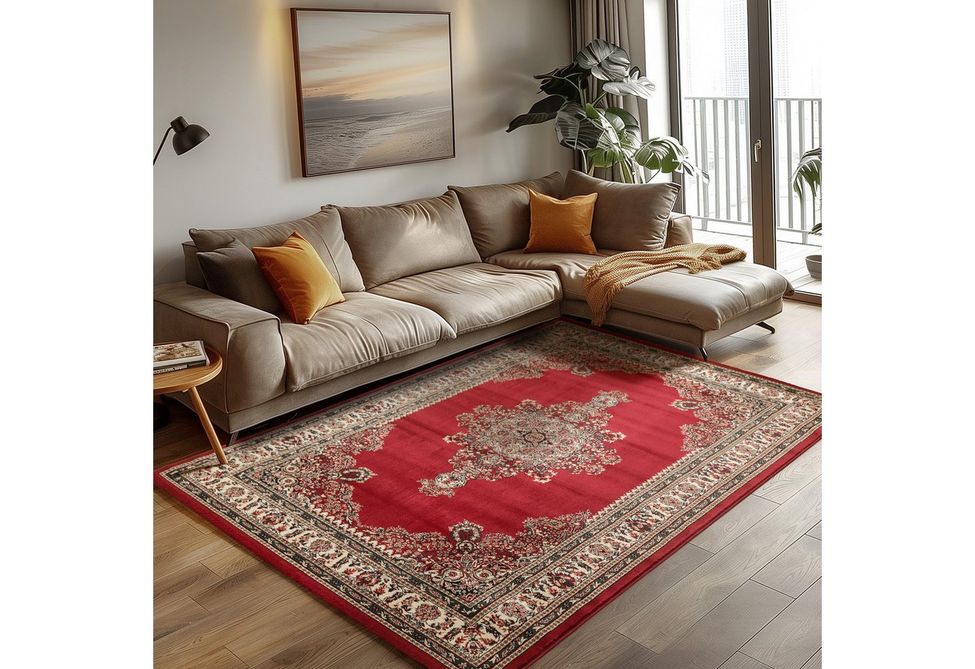 Carpettex Orientteppich Orientalisch Design, Läufer, Höhe: 12 mm, Orinet Teppich Webteppich orientalischen Mustern Teppich Wohnzimmer – Bild 2 von 5