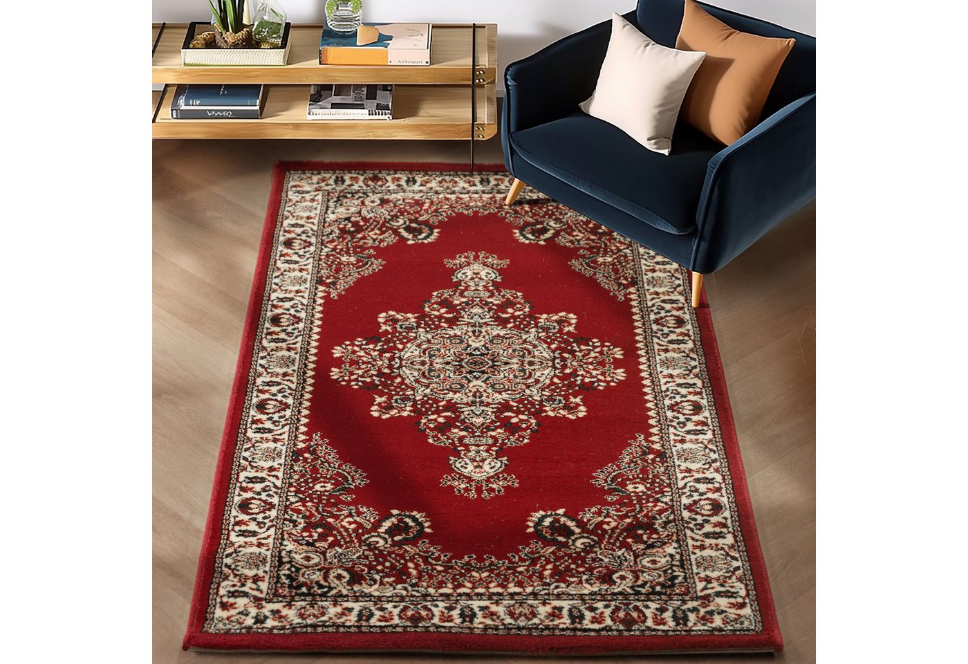 Carpettex Orientteppich Orientalisch Design, Läufer, Höhe: 12 mm, Orinet Teppich Webteppich orientalischen Mustern Teppich Wohnzimmer – Bild 3 von 5