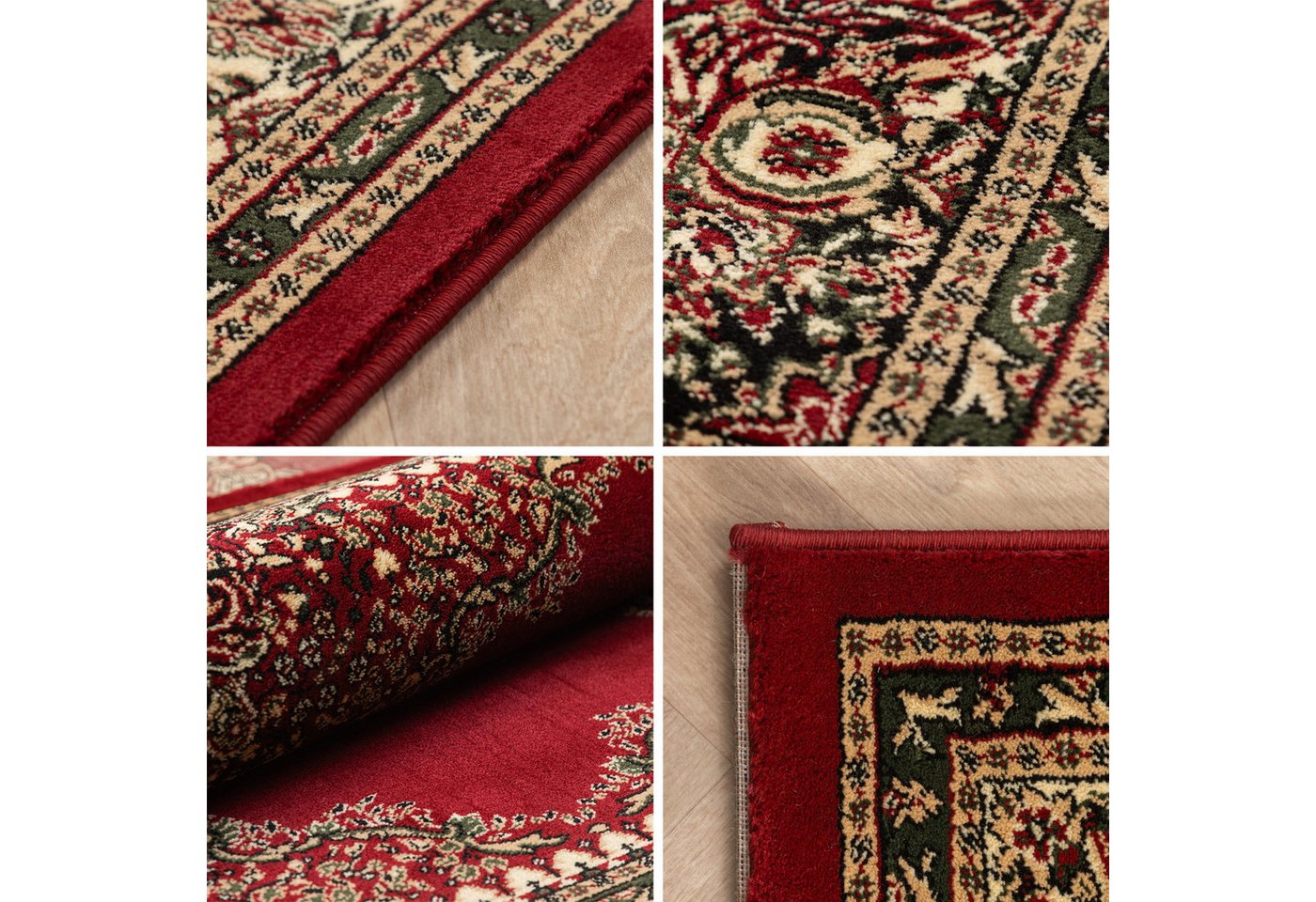 Carpettex Orientteppich Orientalisch Design, Läufer, Höhe: 12 mm, Orinet Teppich Webteppich orientalischen Mustern Teppich Wohnzimmer – Bild 4 von 5