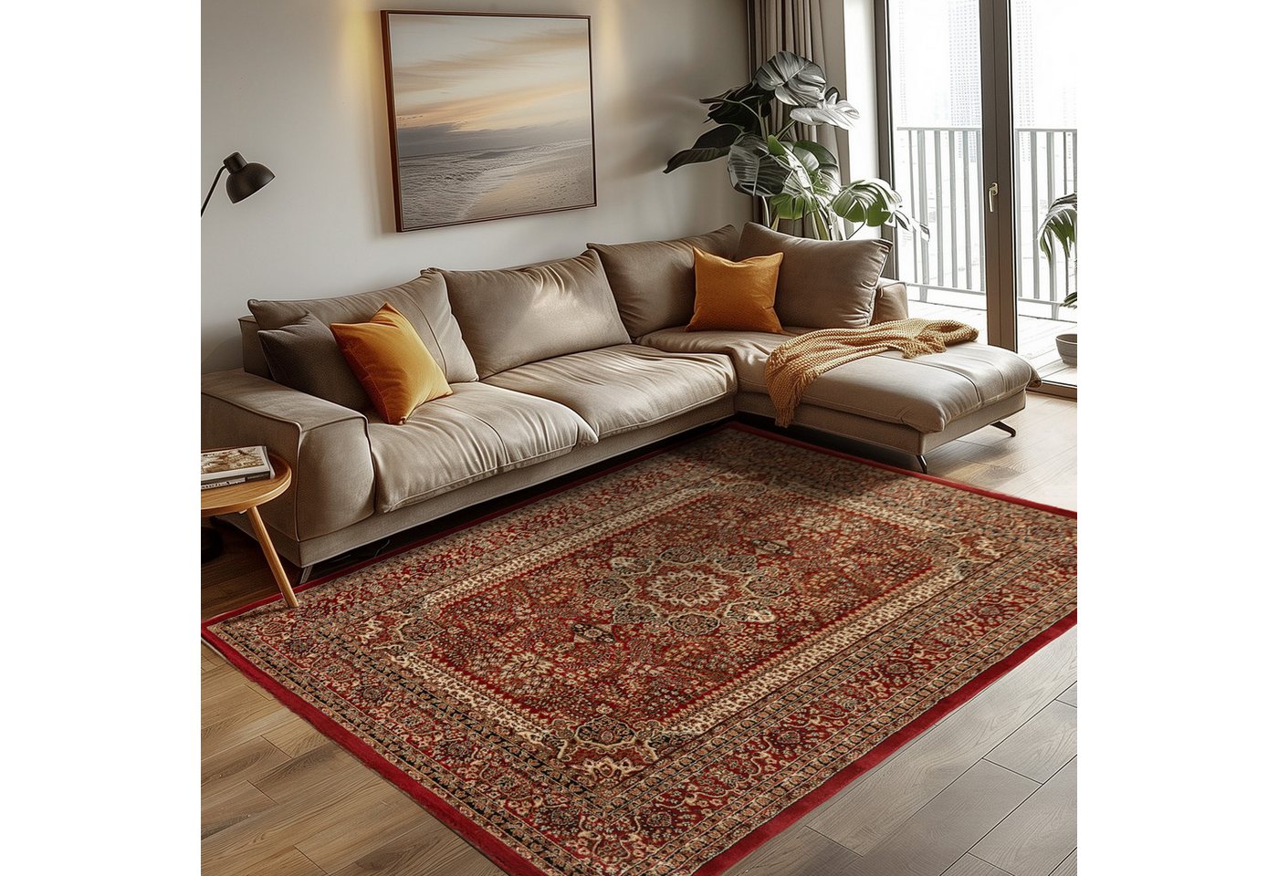 Carpettex Orientteppich Orientalisch Design, Läufer, Höhe: 12 mm, Orinet Teppich Webteppich orientalischen Mustern Teppich Wohnzimmer – Bild 2 von 5