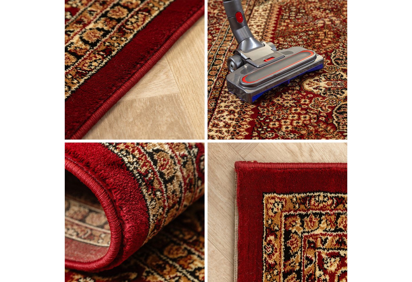 Carpettex Orientteppich Orientalisch Design, Läufer, Höhe: 12 mm, Orinet Teppich Webteppich orientalischen Mustern Teppich Wohnzimmer – Bild 4 von 5