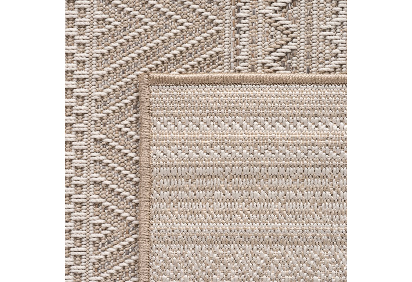 Carpettex Outdoorteppich Boho Design, Läufer, Höhe: 5 mm, Outdoor Teppich Wetterfest Modern Design Wohnzimmer Küchen Terrasse – Bild 4 von 5