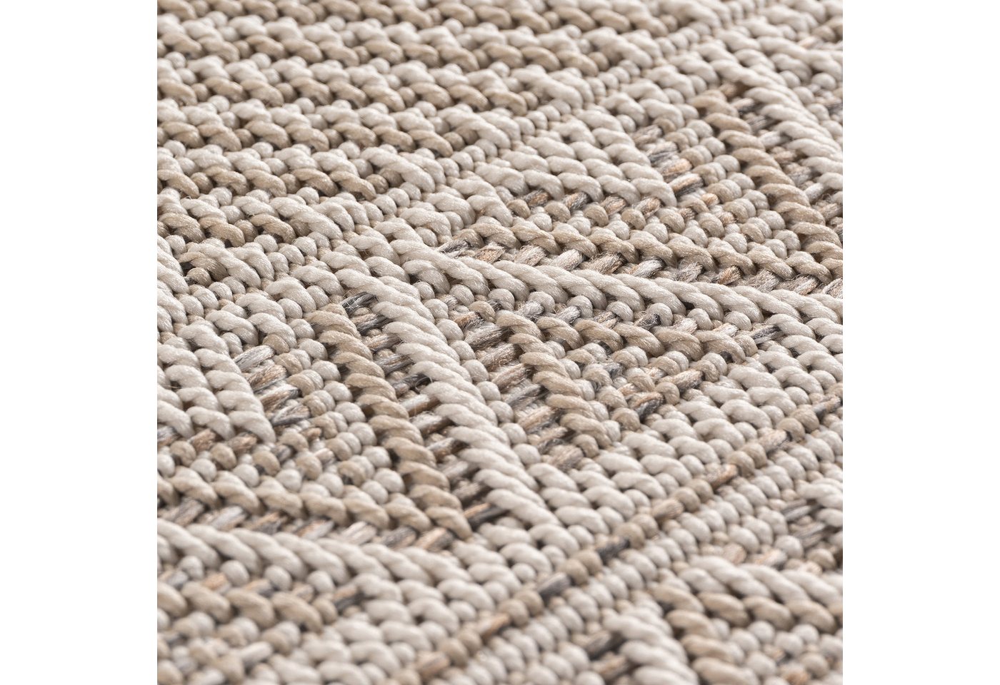 Carpettex Outdoorteppich Boho Design, Läufer, Höhe: 5 mm, Outdoor Teppich Wetterfest Modern Design Wohnzimmer Küchen Terrasse – Bild 5 von 5