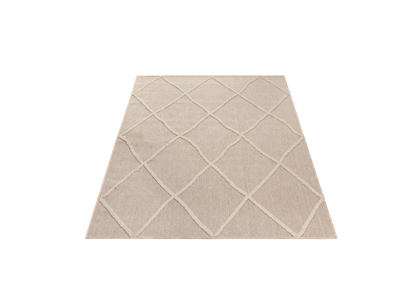 Carpettex Outdoorteppich Boho-Design, Läufer, Höhe: 8 mm, In& Outdoor Teppich Beige Boho Design für Küchen Balkon Terrasse – Bild 2 von 5