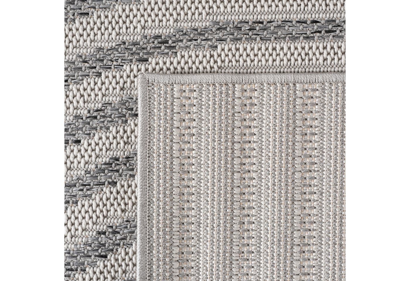 Carpettex Outdoorteppich Boho Flachgewebter Teppich, Rund, Höhe: 5 mm, Outdoor Teppich Wetterfest Modern Design Wohnzimmer Küchen Terrasse – Bild 5 von 5