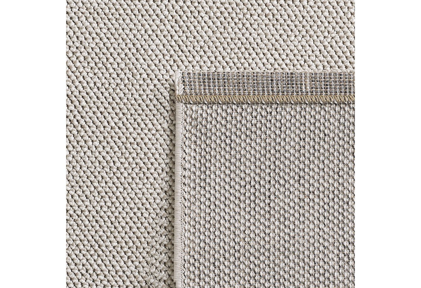 Carpettex Schlingenteppich Unicolor, Rechteckig, Höhe: 7 mm, Schlingenteppich Schlafzimmer Einfarbig Meliert Design – Bild 4 von 5