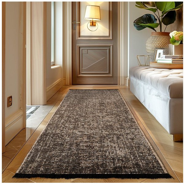 Carpettex Veloursteppich Boho Design, Läufer, Höhe: 7 mm, Baumwolle, Waschbarer Teppich, Boho-Stil, Wohnzimmer, Schlafzimmer