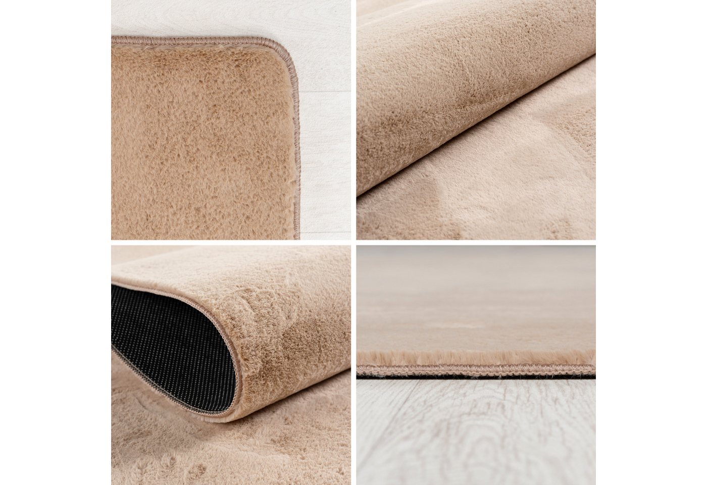 Carpettex Veloursteppich Unicolor - Einfarbig, Läufer, Höhe: 11 mm, Perfekt geeignet für Wohnzimmer, Schlafzimmer,Küche,Kinderzimmer – Bild 3 von 5