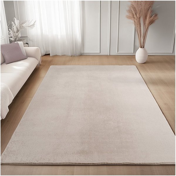 Carpettex Veloursteppich Unicolor - Einfarbig, Läufer, Höhe: 11 mm, Perfekt geeignet für Wohnzimmer, Schlafzimmer,Küche,Kinderzimmer