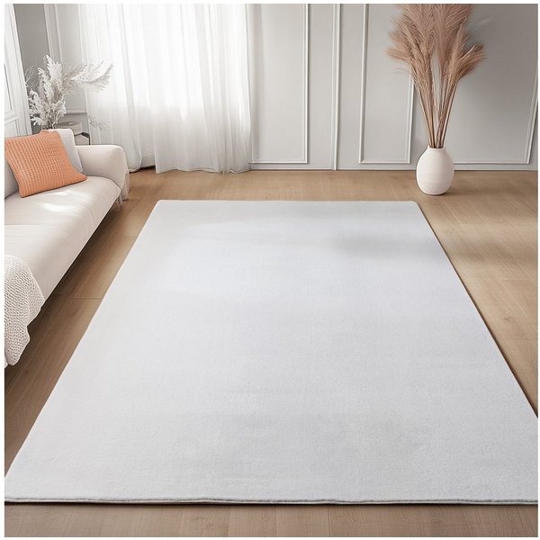 Carpettex Veloursteppich Unicolor - Einfarbig, Läufer, Höhe: 11 mm, Perfekt geeignet für Wohnzimmer, Schlafzimmer,Küche,Kinderzimmer