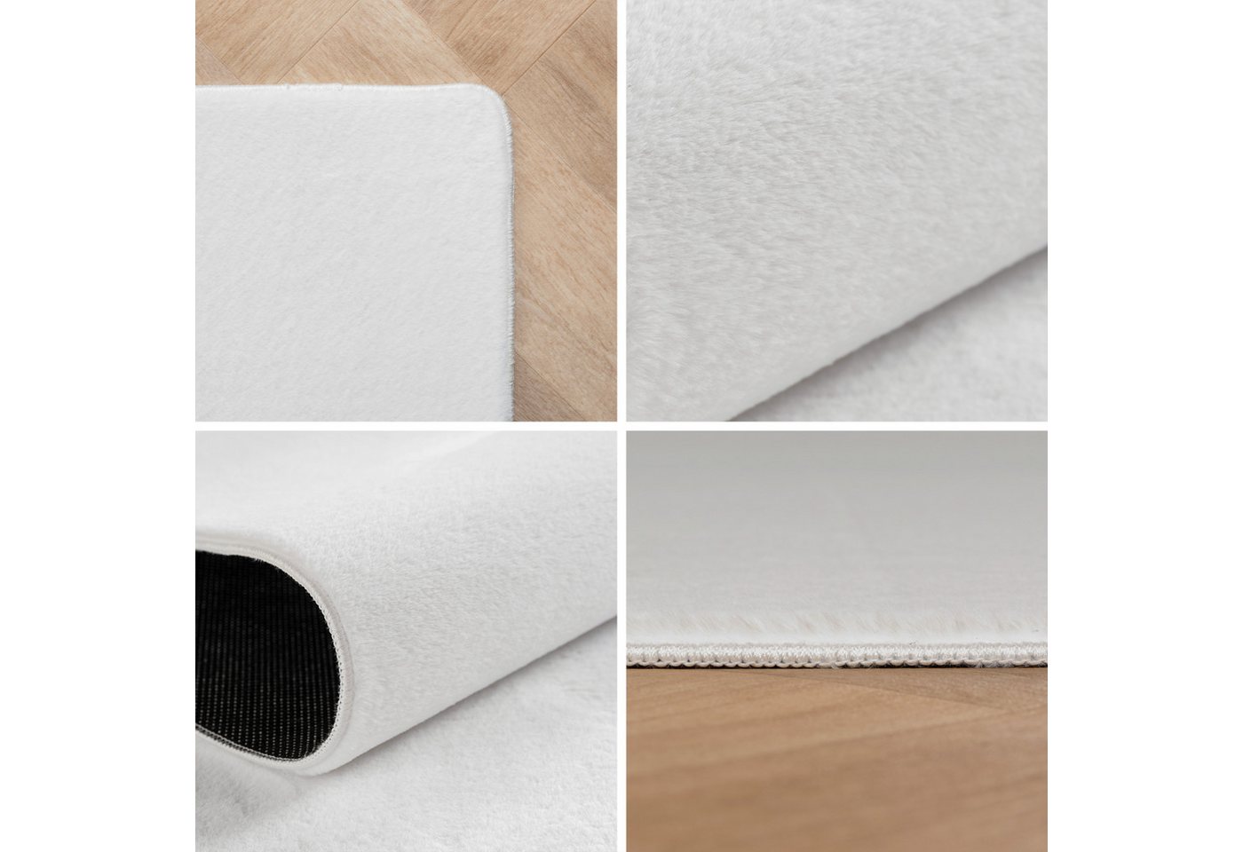 Carpettex Veloursteppich Unicolor - Einfarbig, Läufer, Höhe: 11 mm, Perfekt geeignet für Wohnzimmer, Schlafzimmer,Küche,Kinderzimmer – Bild 3 von 5