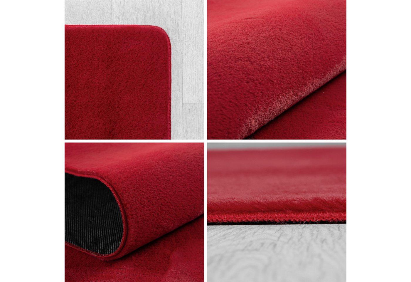 Carpettex Veloursteppich Unicolor - Einfarbig, Läufer, Höhe: 11 mm, Perfekt geeignet für Wohnzimmer, Schlafzimmer,Küche,Kinderzimmer – Bild 3 von 5