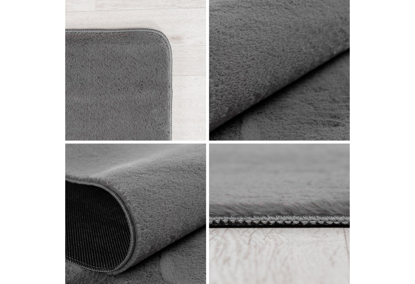 Carpettex Veloursteppich Unicolor - Einfarbig, Läufer, Höhe: 11 mm, Perfekt geeignet für Wohnzimmer, Schlafzimmer,Küche,Kinderzimmer – Bild 3 von 5