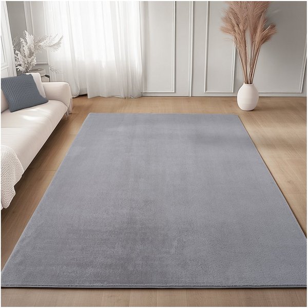 Carpettex Veloursteppich Unicolor - Einfarbig, Läufer, Höhe: 11 mm, Perfekt geeignet für Wohnzimmer, Schlafzimmer,Küche,Kinderzimmer