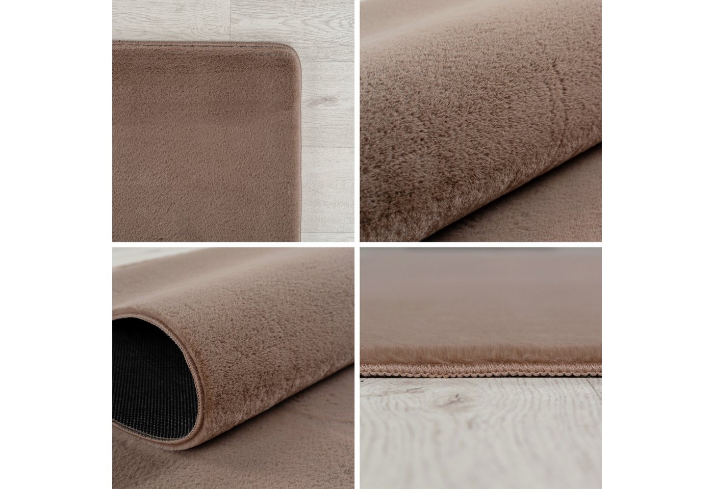 Carpettex Veloursteppich Unicolor - Einfarbig, Läufer, Höhe: 11 mm, Perfekt geeignet für Wohnzimmer, Schlafzimmer,Küche,Kinderzimmer – Bild 3 von 5