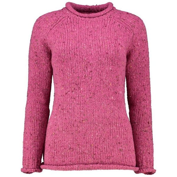 Carraig Donn Strickpullover aus Donegal- Tweedgarn