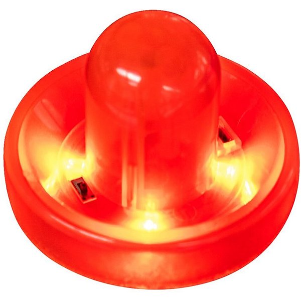 Carromco Air-Hockeytisch Airhockey Pusher LED, Wiederaufladbar durch Micro-USB