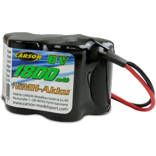 CARSON Carson 6V 1800mAh NiMH Empfängerakku mit BEC Stecker RC-Ladegerät