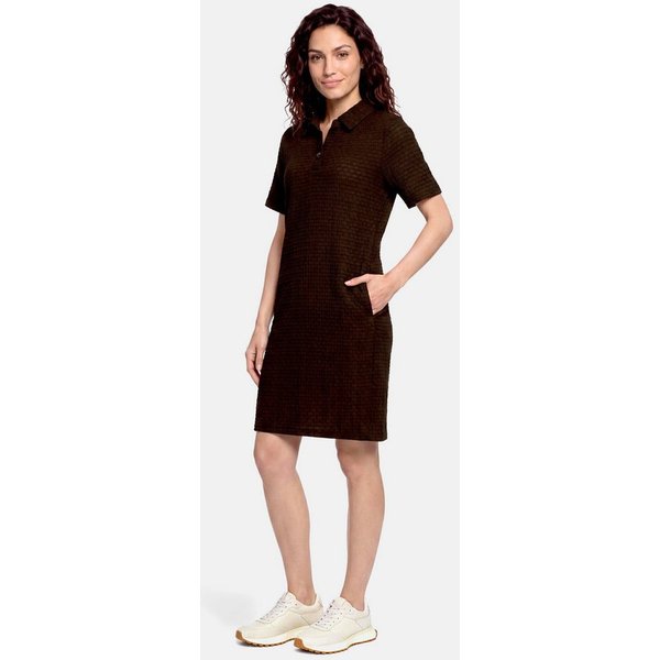 Cartoon Polokleid Damen mit Eingrifftaschen