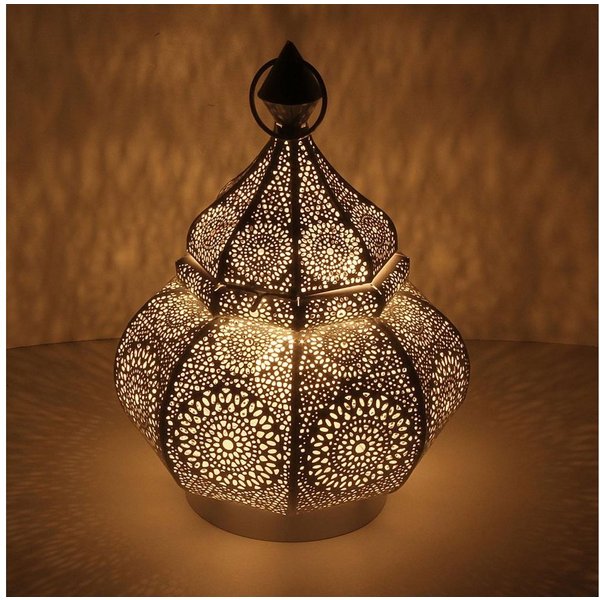 Casa Moro Bodenwindlicht Orientalische Laterne Abir Schwarz 30cm Windlicht (Marokkanischer Kerzenhalter Deko Leuchte, 1 St), originelle Geschenk Idee Ostern Mut