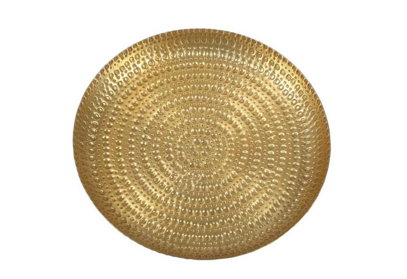 Casa Moro Tablett Orientalisches Teetablett Serviertablett Zana Ø 30 cm Boho Chic, Aluminium, (Handgefertigt), Boho Tablett Ramadan Dekotablett gehämmert – Bild 3 von 3