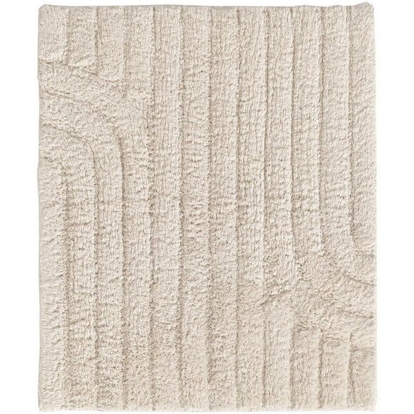 casa NOVA Badematte MINORI, Cremeweiß, Baumwolle, rechteckig, waschbar bis 40 °C, L 60 x B 50 cm