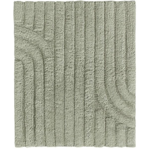 casa NOVA Badematte MINORI, Salbeigrün, Baumwolle, rechteckig, waschbar bis 40 °C, L 60 x B 50 cm